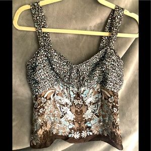 Ann Taylor Silk Wide Strap Tank